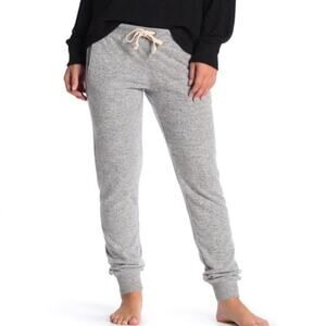 THEO & SPENCE | Brushed Knit Joggers Sweater Pants Sweatpants Gray | Large